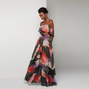 Fame & Partners Watercolor Skirt in Size 6